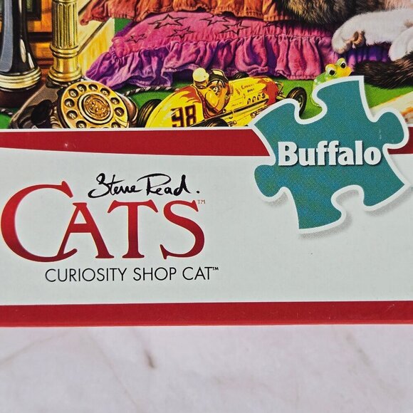 Buffalo Games CATS Curiosity Shop Cat 750 Piece Jigsaw Puzzle NWT Family Gift - Picture 3 of 8